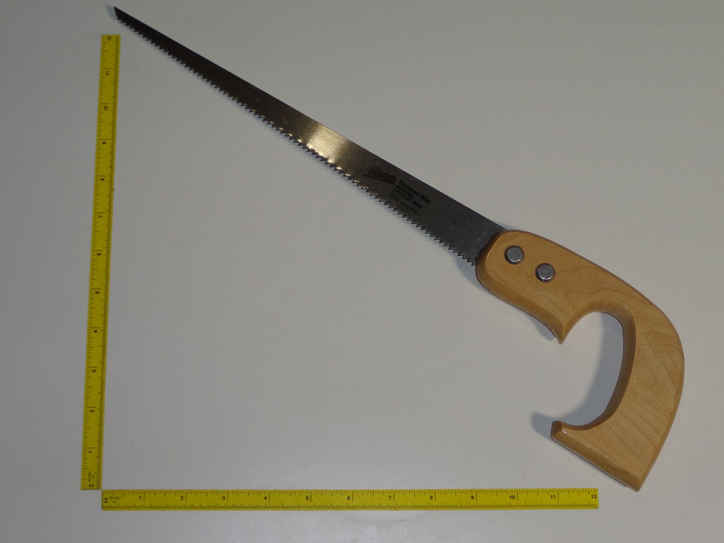 Disston Compass Saw No.402 Carpenters Handsaw 8 Point Tool VTG NOS